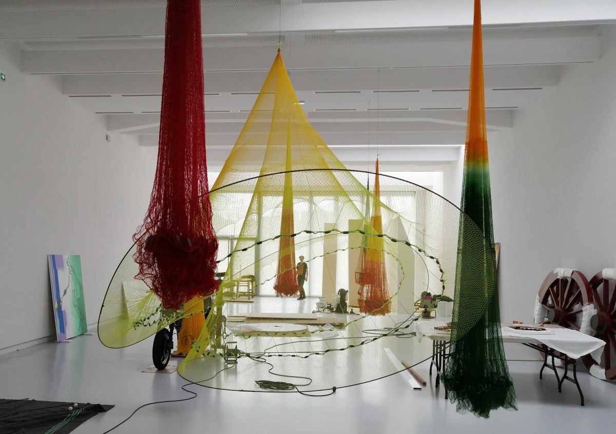 Montage sur le site du Frac &agrave; Nantes