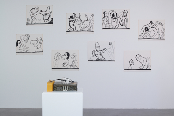 vue de l exposition à la Hab Galerie - cl : Marc Domage - © Frac des Pays de la Loire